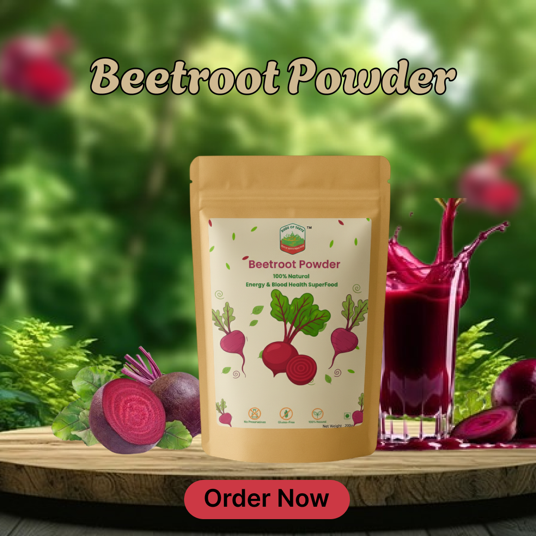 Buds of Taste Beetroot Powder | 100% Natural Energy & Skin Booster 200g