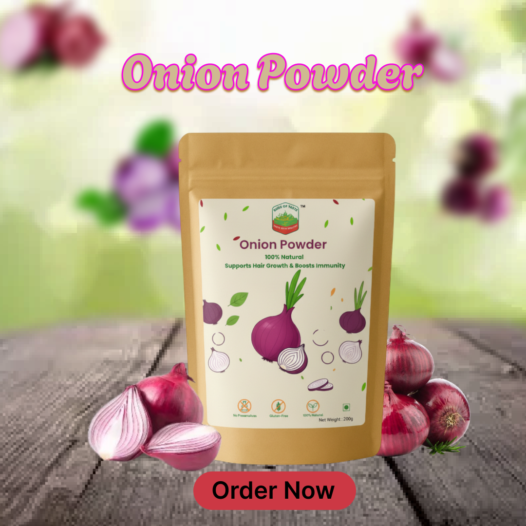 Buds of Taste Onion Powder | Natural Immunity & Skin Health Superfood 200g
