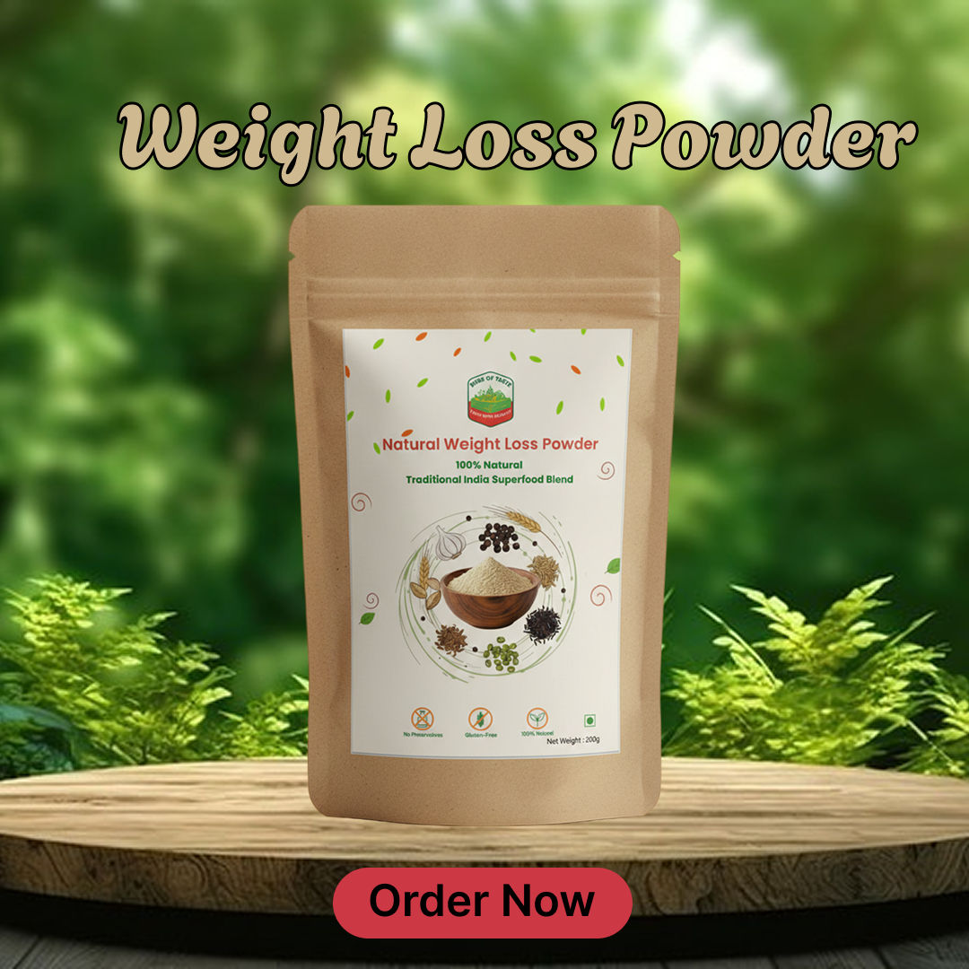 Buds of Taste Natural Weight Loss Powder – 100% Herbal Fat Burner & Metabolism Booster